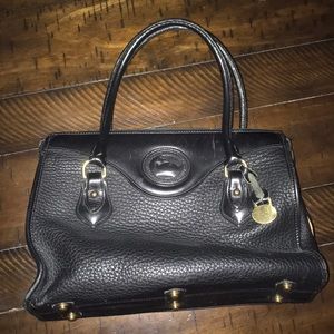 Dooney Black Leather Bag All Weather